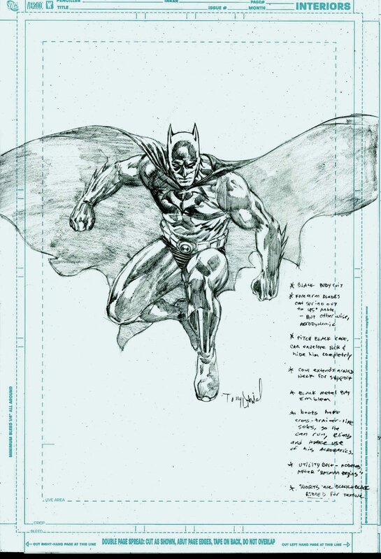 Batman character design sketch