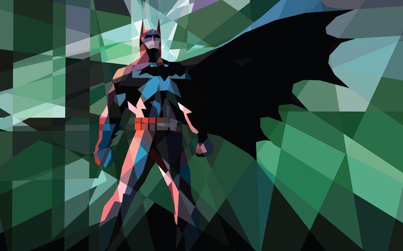 Batman Character — Green, Dramatic