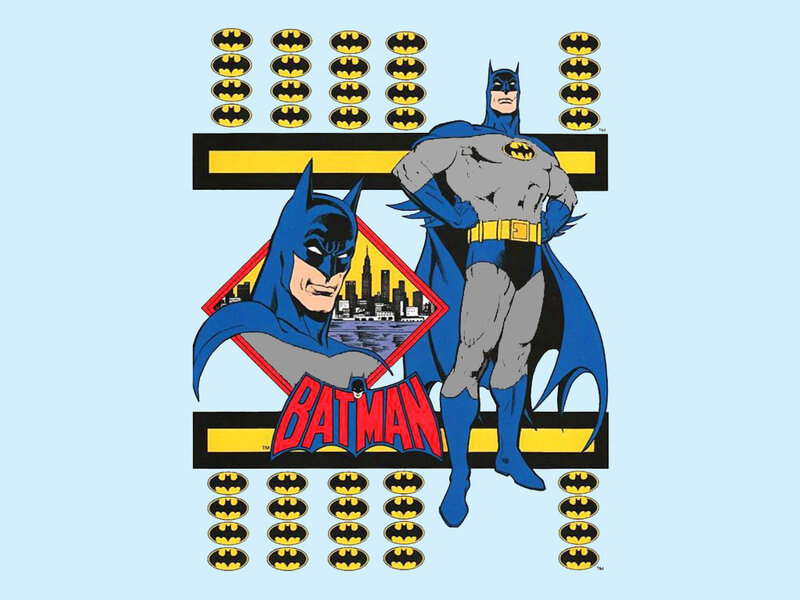 Batman Character Illustration — Blue, Heroic