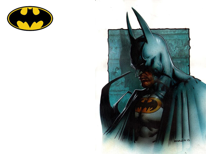 Batman Character Illustration — Blue