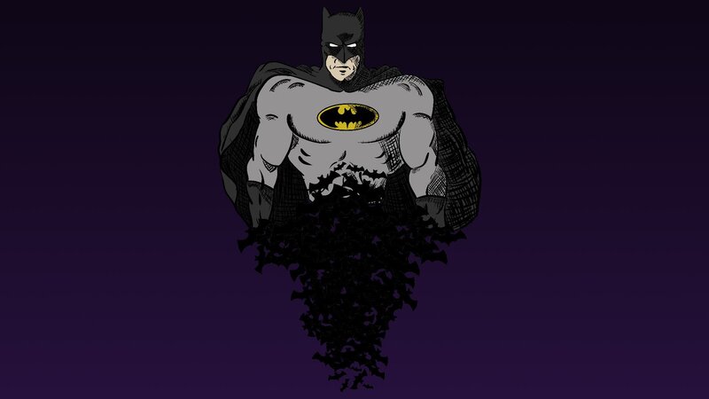 Batman Character — Purple, Dramatic