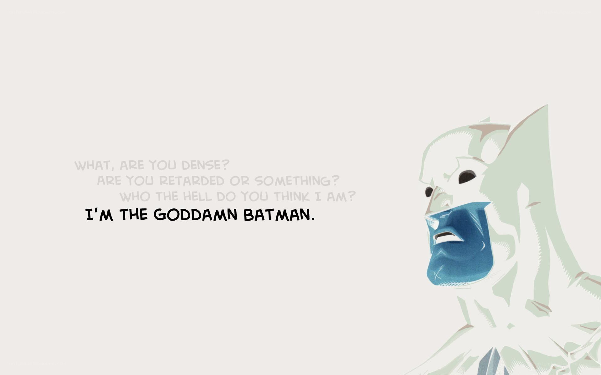 Batman character quote