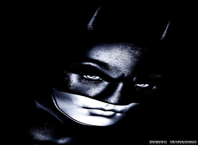 Batman close-up portrait