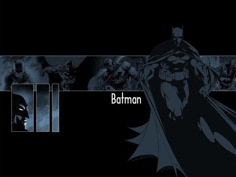 Batman comic art collage