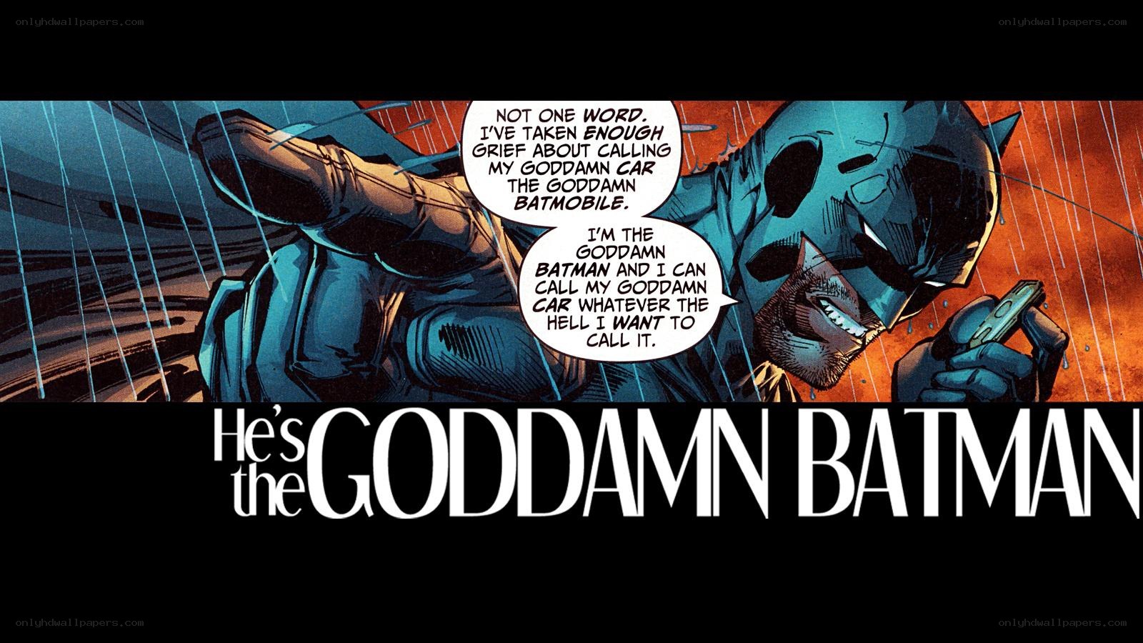 Batman comic panel