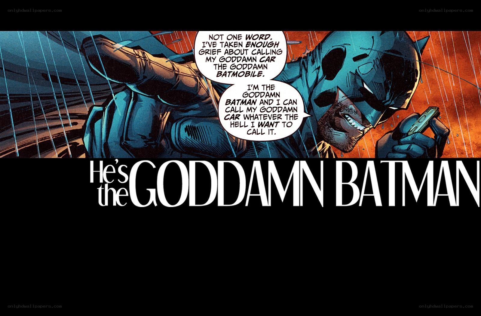 Batman comic panel