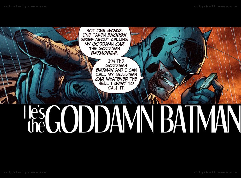 Batman comic panel