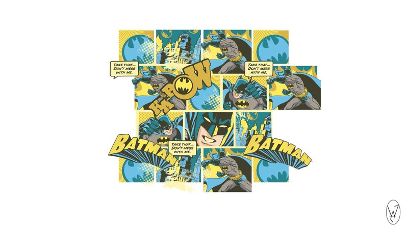 Batman Comic Panels — Blue