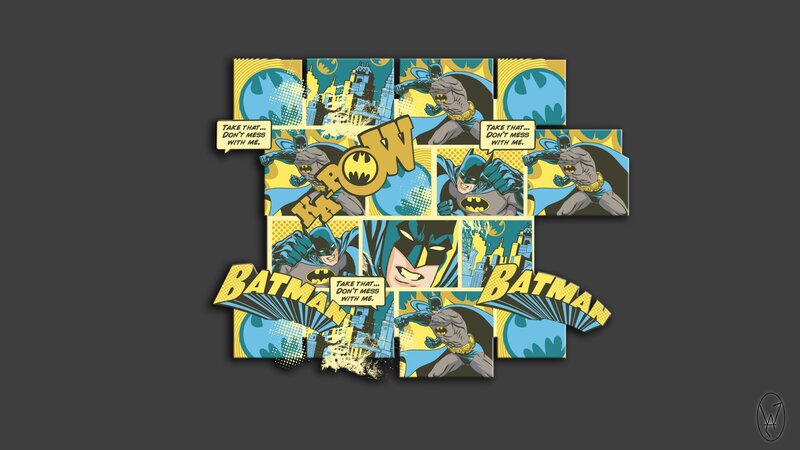 Batman Comic Panels — Yellow