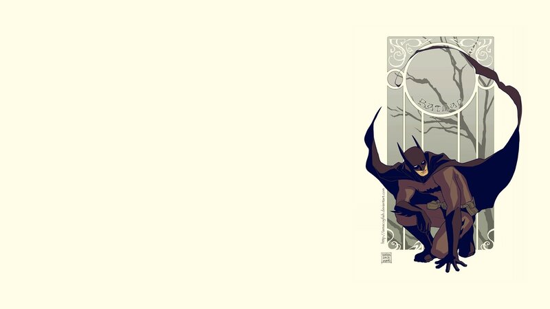 Batman Crouching — Brown