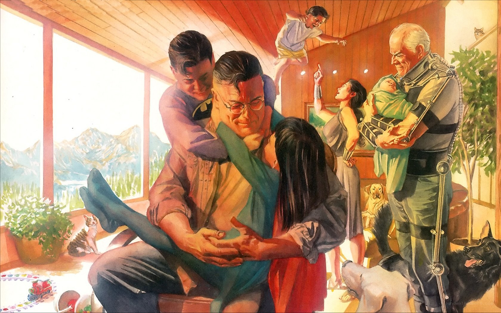 Batman family portrait