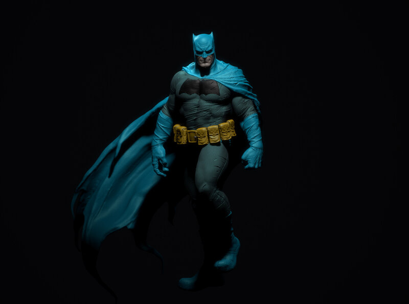 Batman Figure — Black, Dramatic, Night