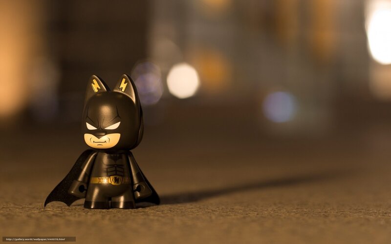 Batman figurine on pavement