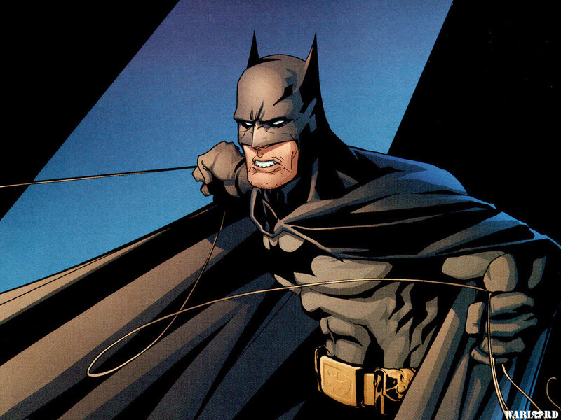 Batman Holding a Rope