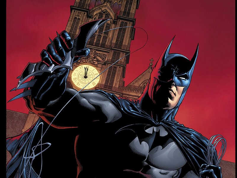 Batman Holding Batarang