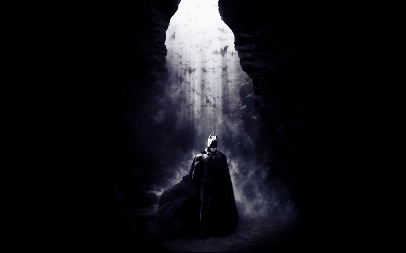 Batman in a Cave — Black