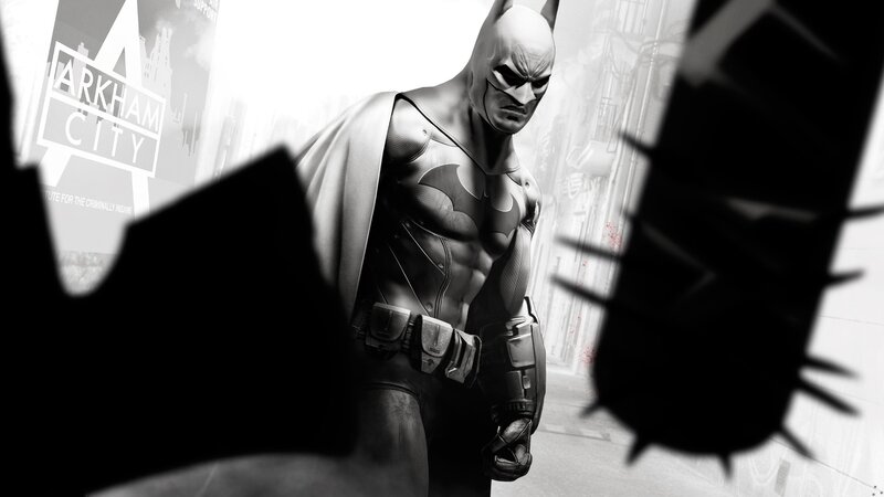 Batman in a City — Black, Dramatic