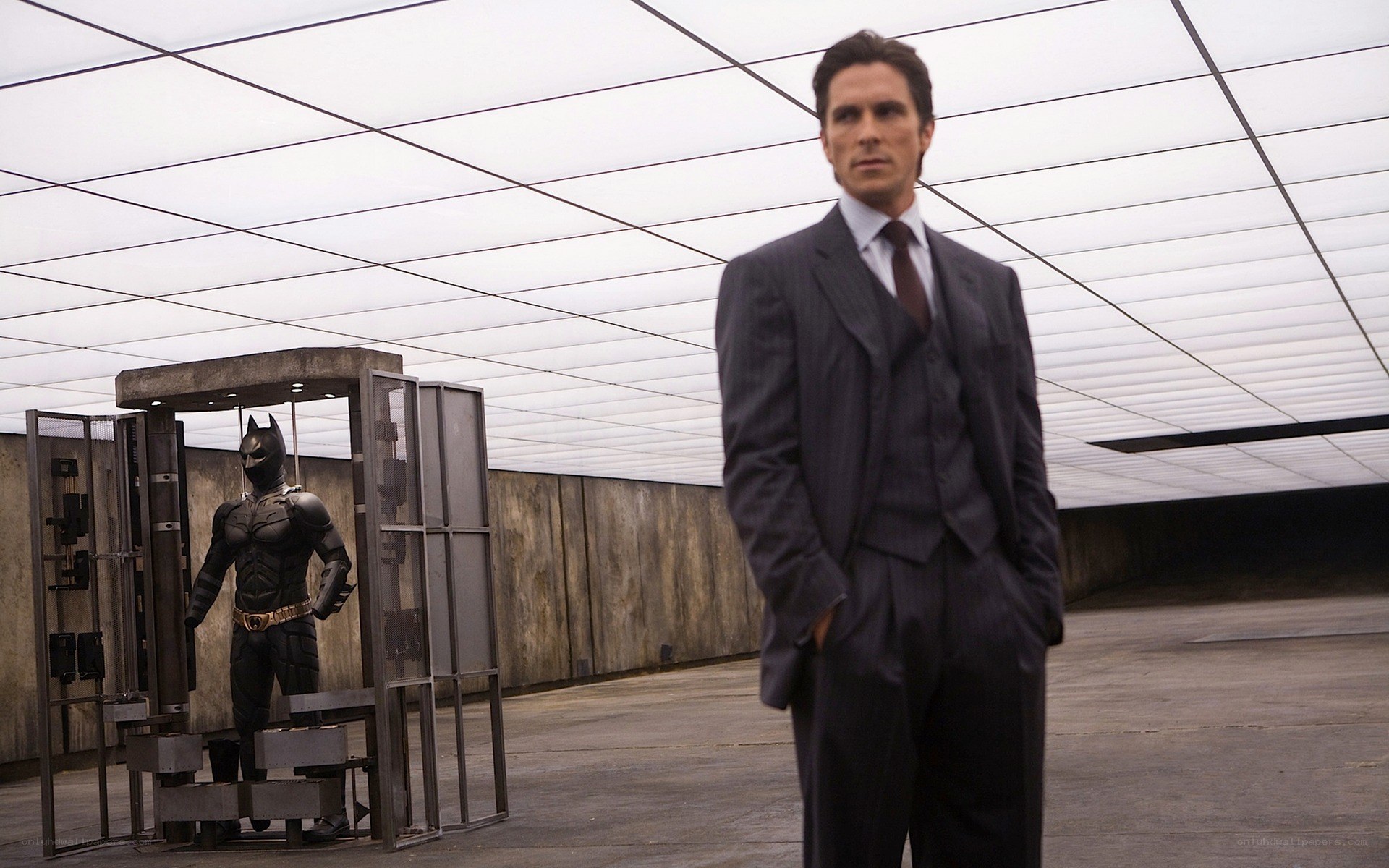 Batman in a containment unit