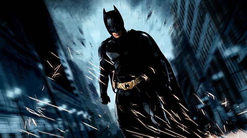 Batman in a dark alley