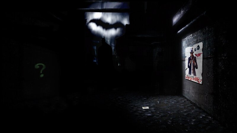 Batman in a dark alley
