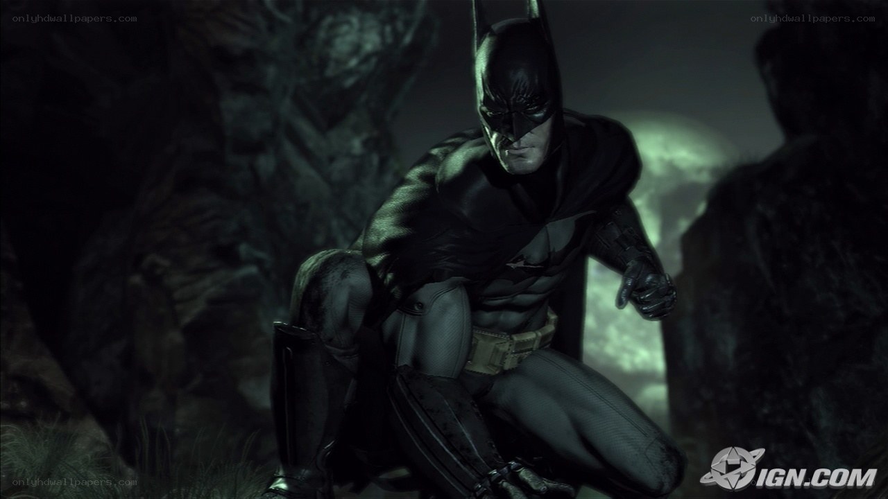 Batman in a dark cave