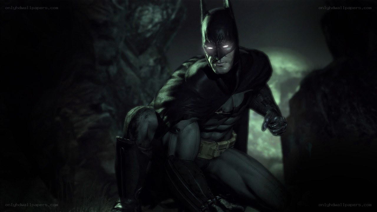 Batman in a dark cave
