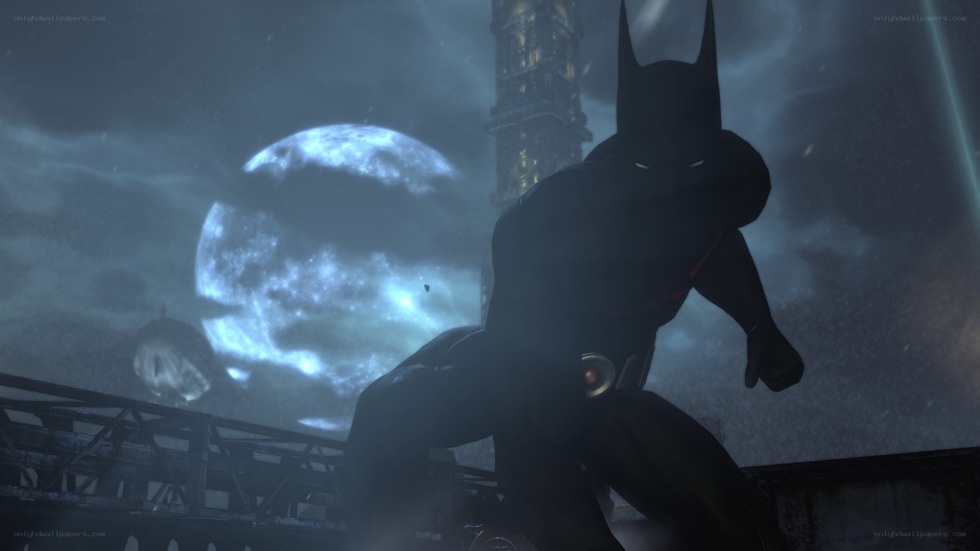 Batman in a dark city