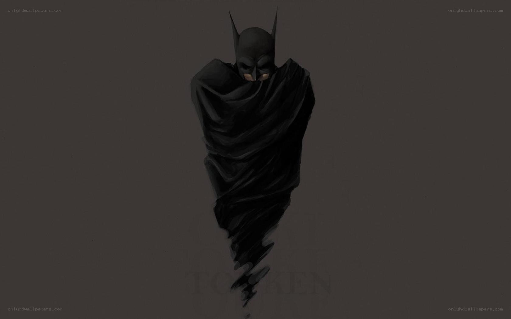 Batman in a dark cloak