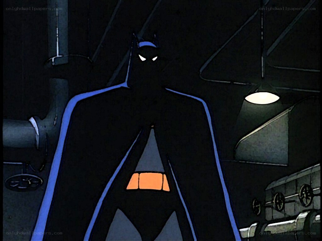 Batman in a dark room
