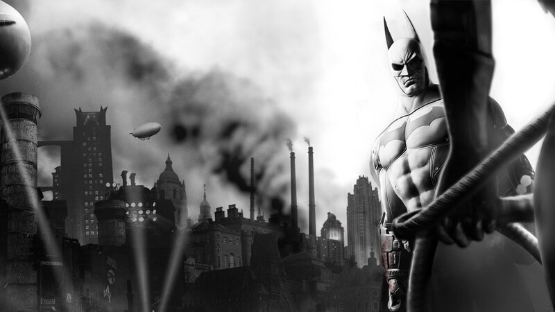 Batman in a smoggy city