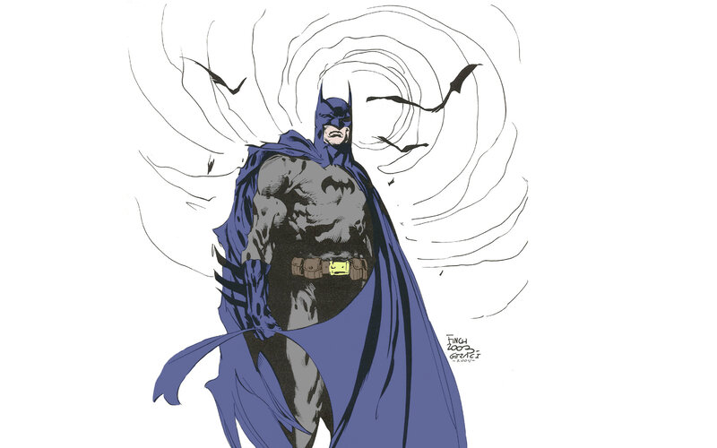 Batman in a storm