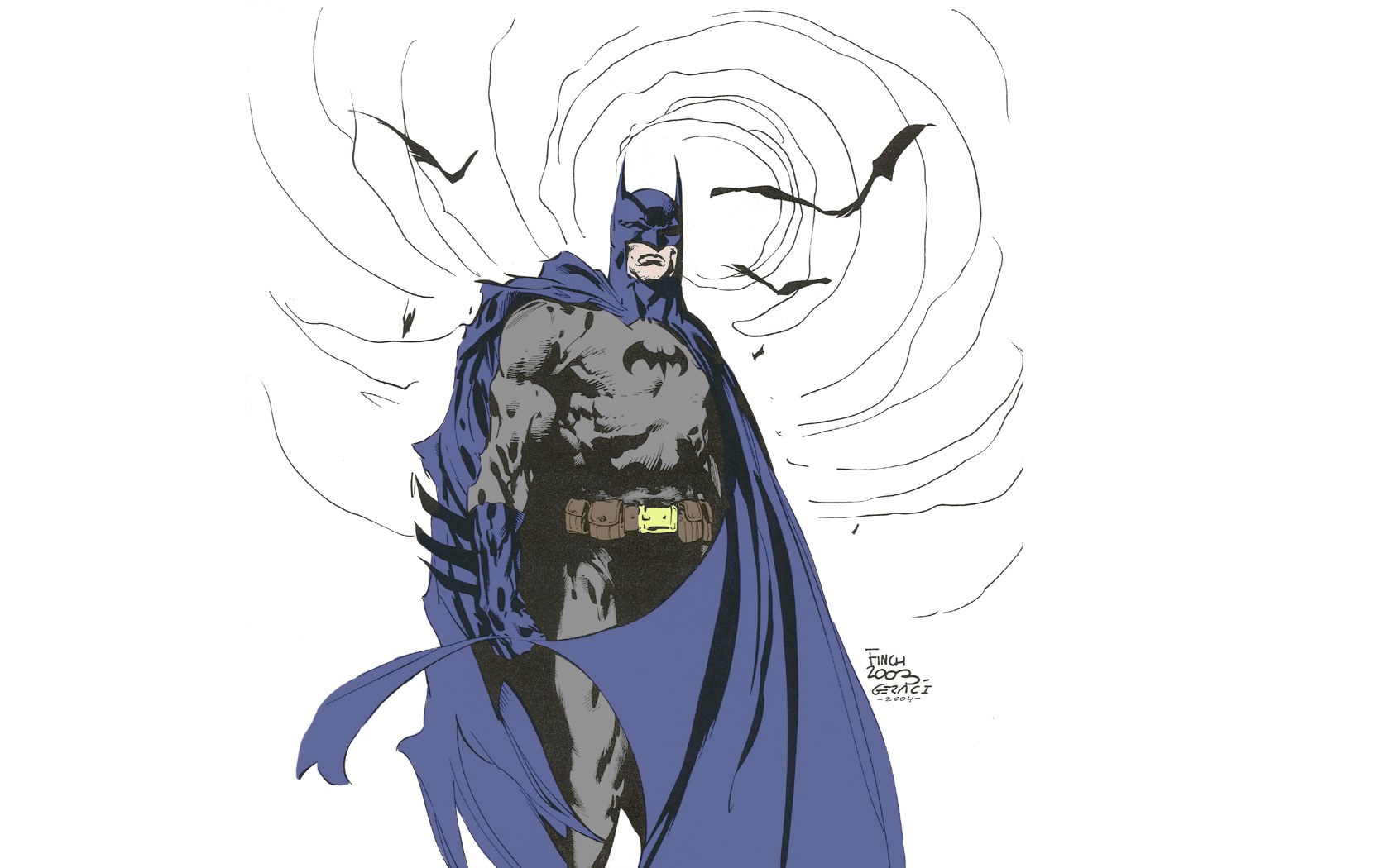 Batman in a storm