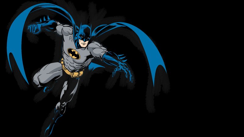 Batman in Action Pose — Black, Dramatic, Night