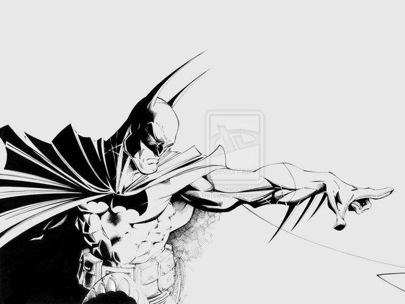 Batman in Action Pose — Black