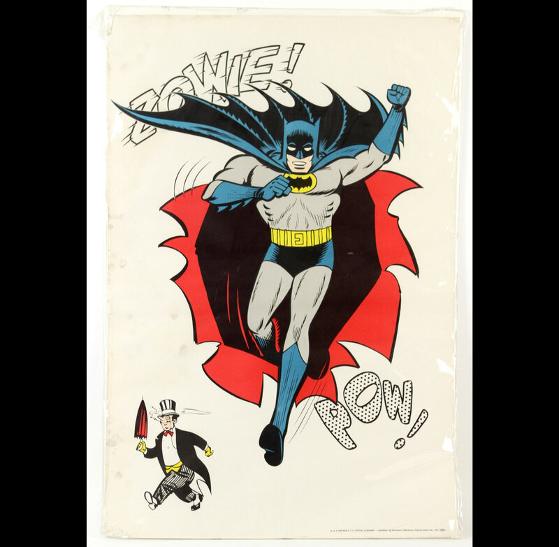 Batman in Action Pose — Blue, Dynamic