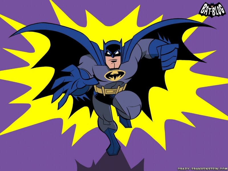 Batman in Action Pose — Purple