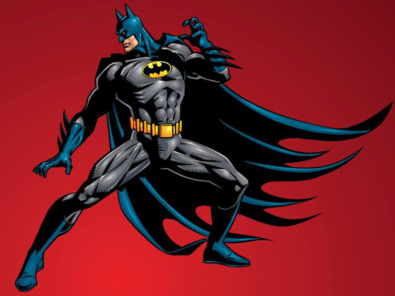 Batman in Action Pose — Red