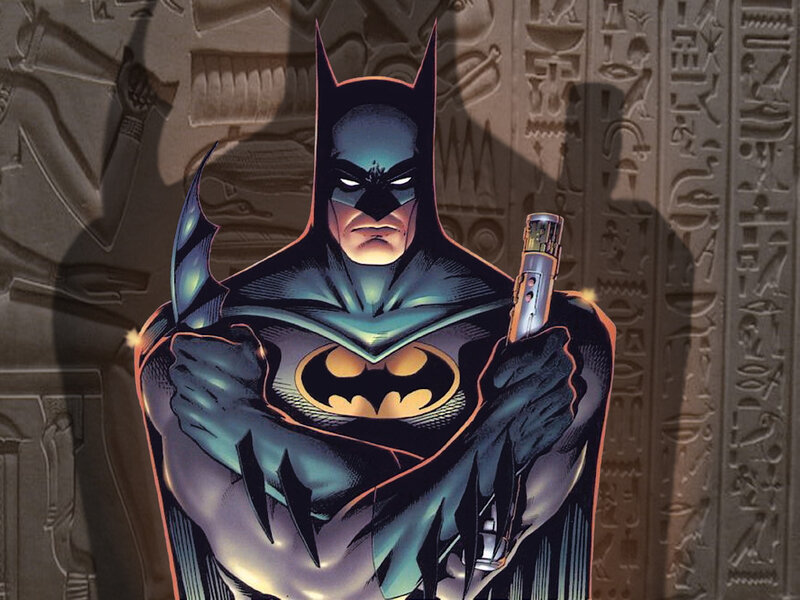 Batman in ancient temple