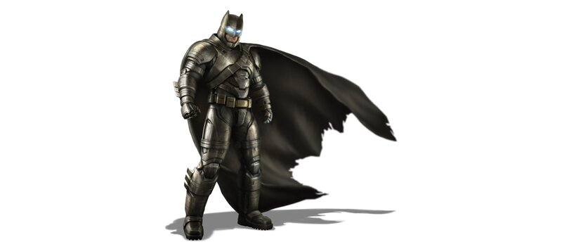 Batman in Armored Suit — Black, Dramatic, 3d Render