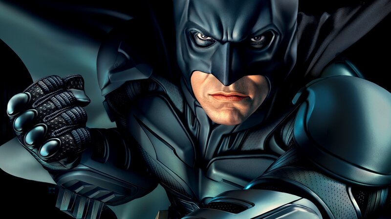 Batman in Armored Suit — Black, Dramatic, Digital Art, Gloved Hand