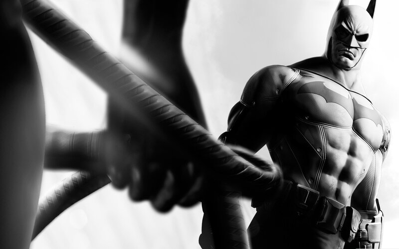 Batman in black and white