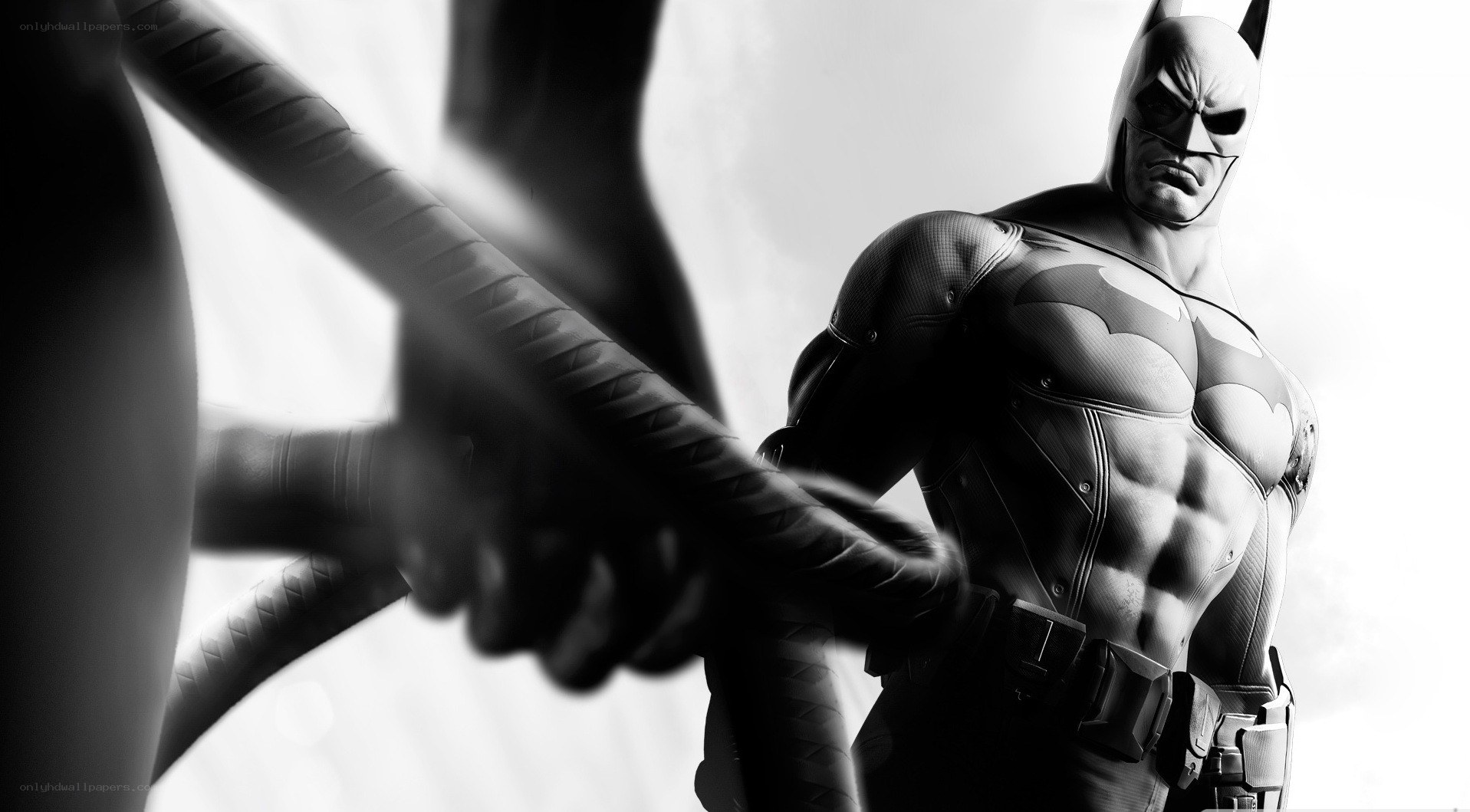 Batman in black and white