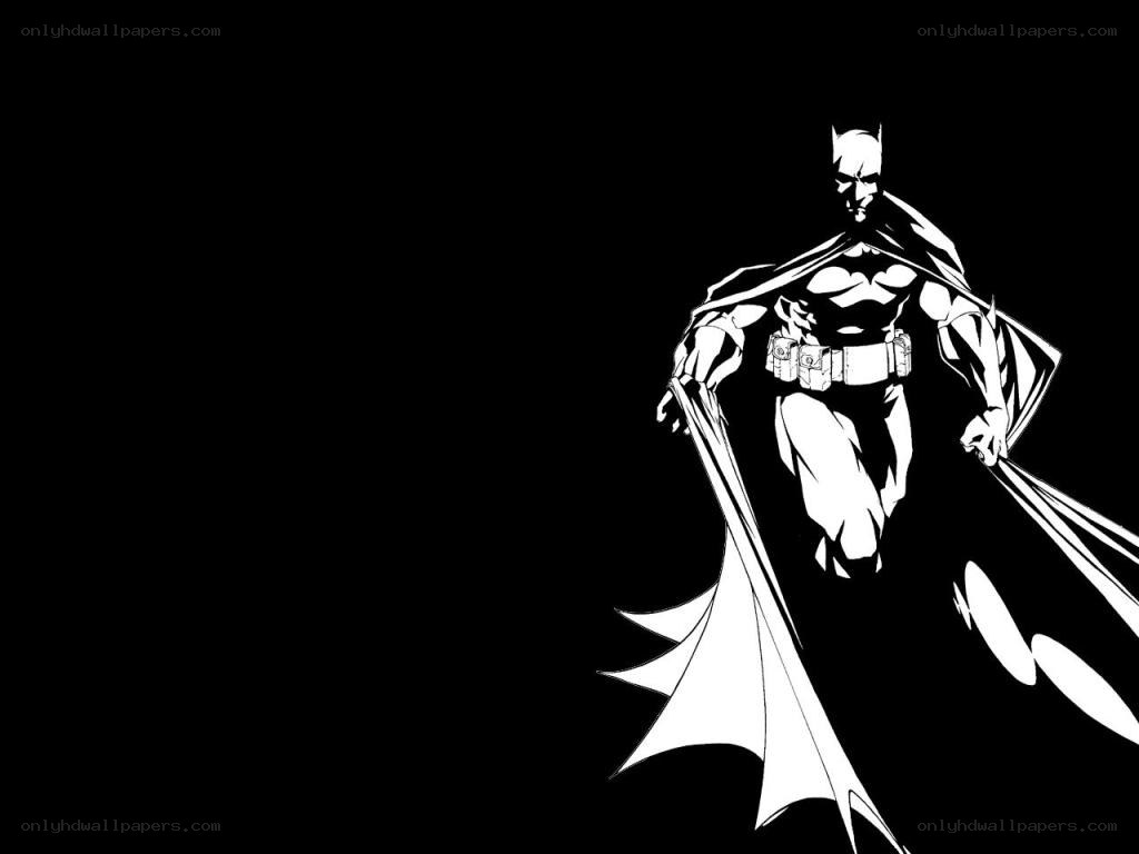 Batman in black and white