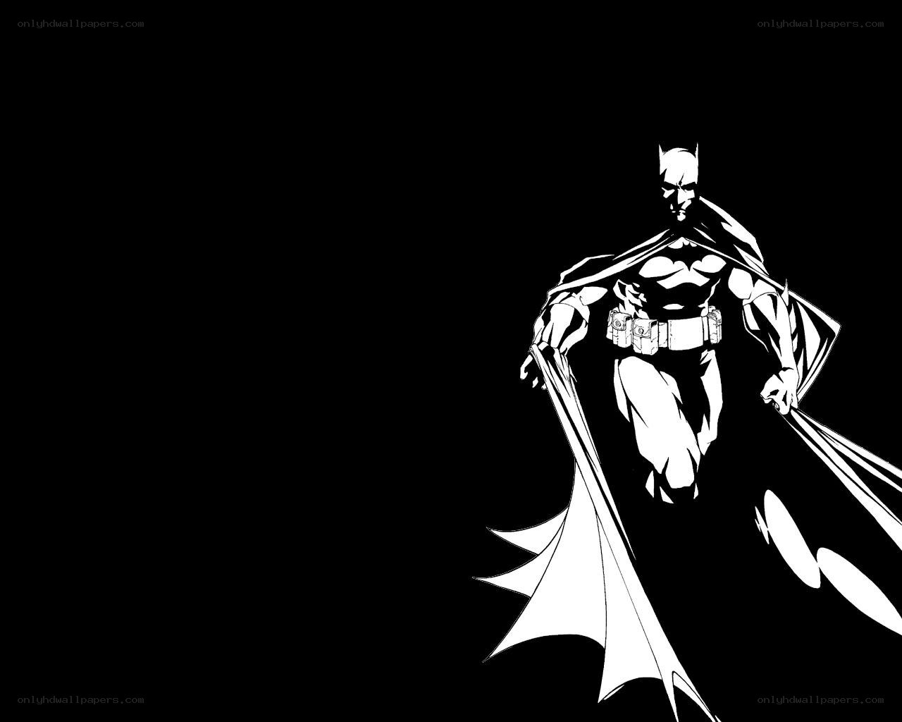Batman in black and white