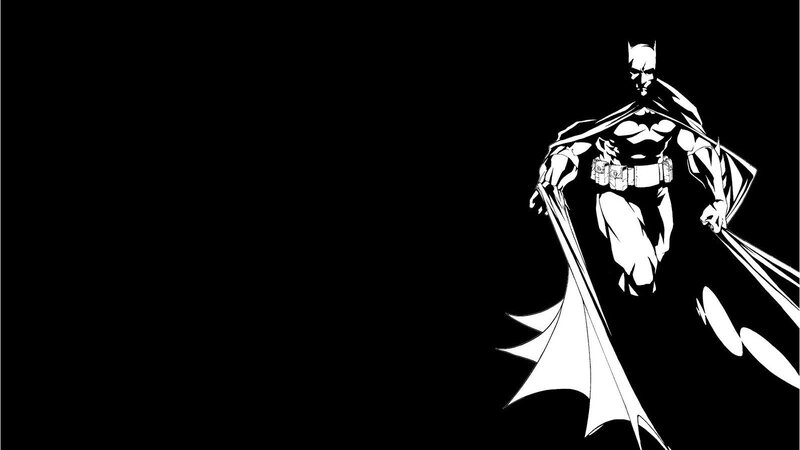 Batman in black and white
