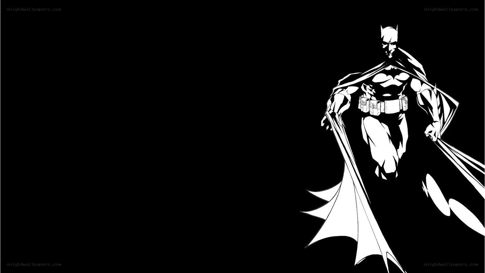 Batman in black and white