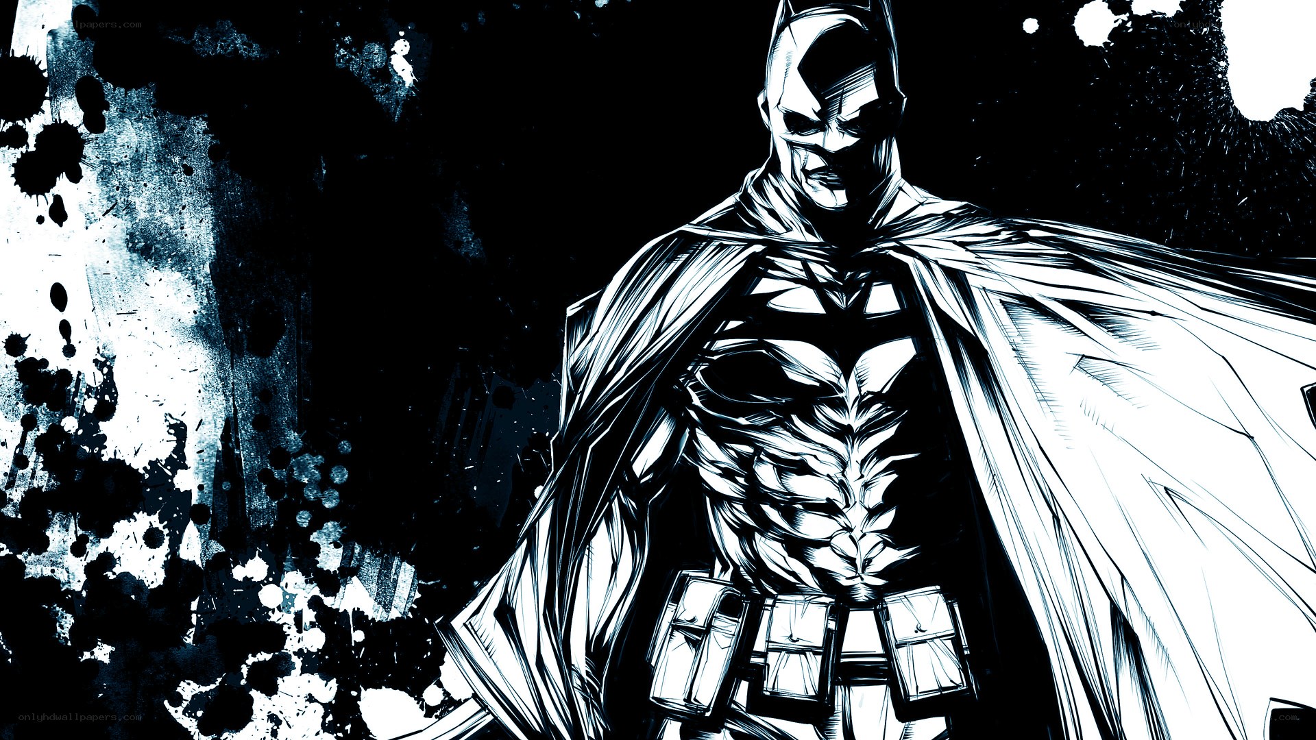 Batman in black and white
