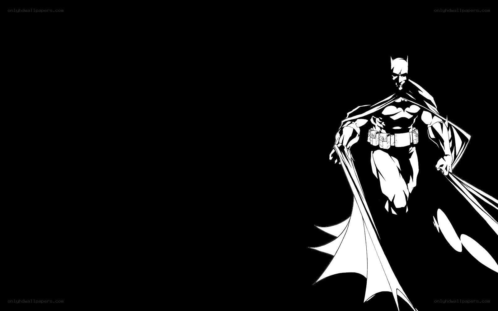 Batman in black and white