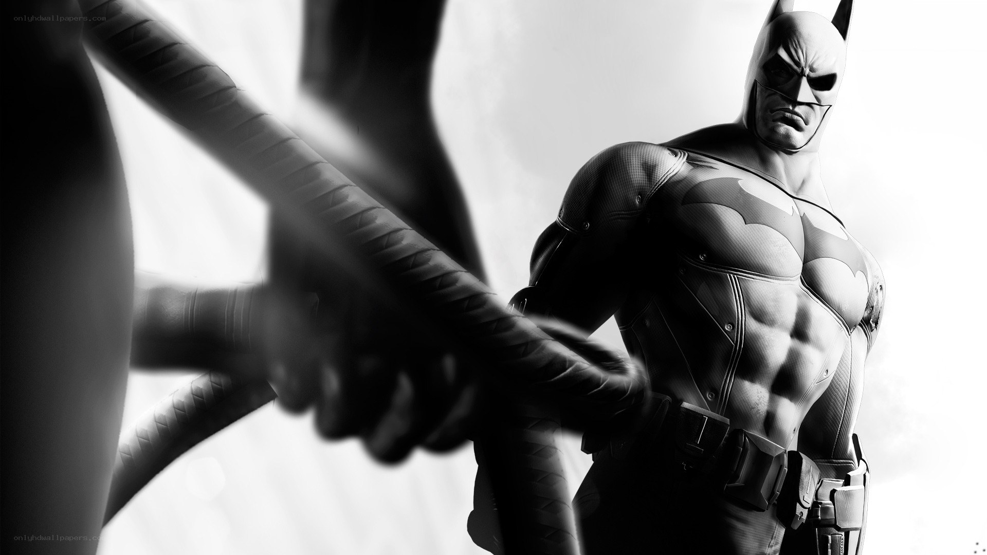 Batman in black and white