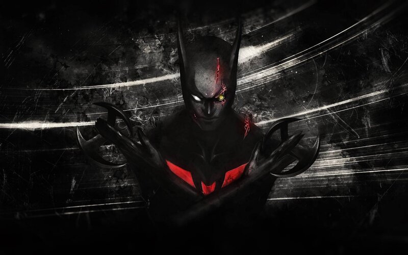 Batman in Black Suit — Dark, Dramatic